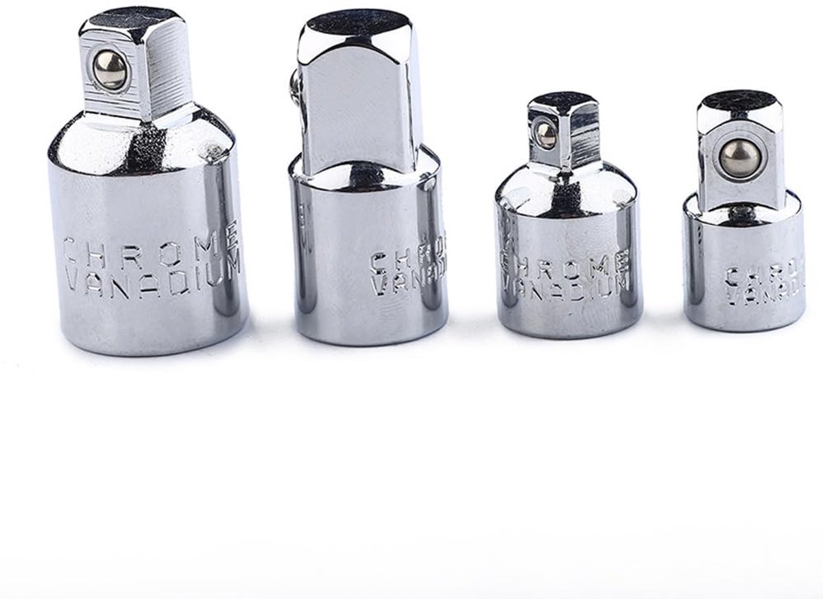 SolidKeus - Set van 4 Vierkante Ratchet Adapters voor Gereedschap