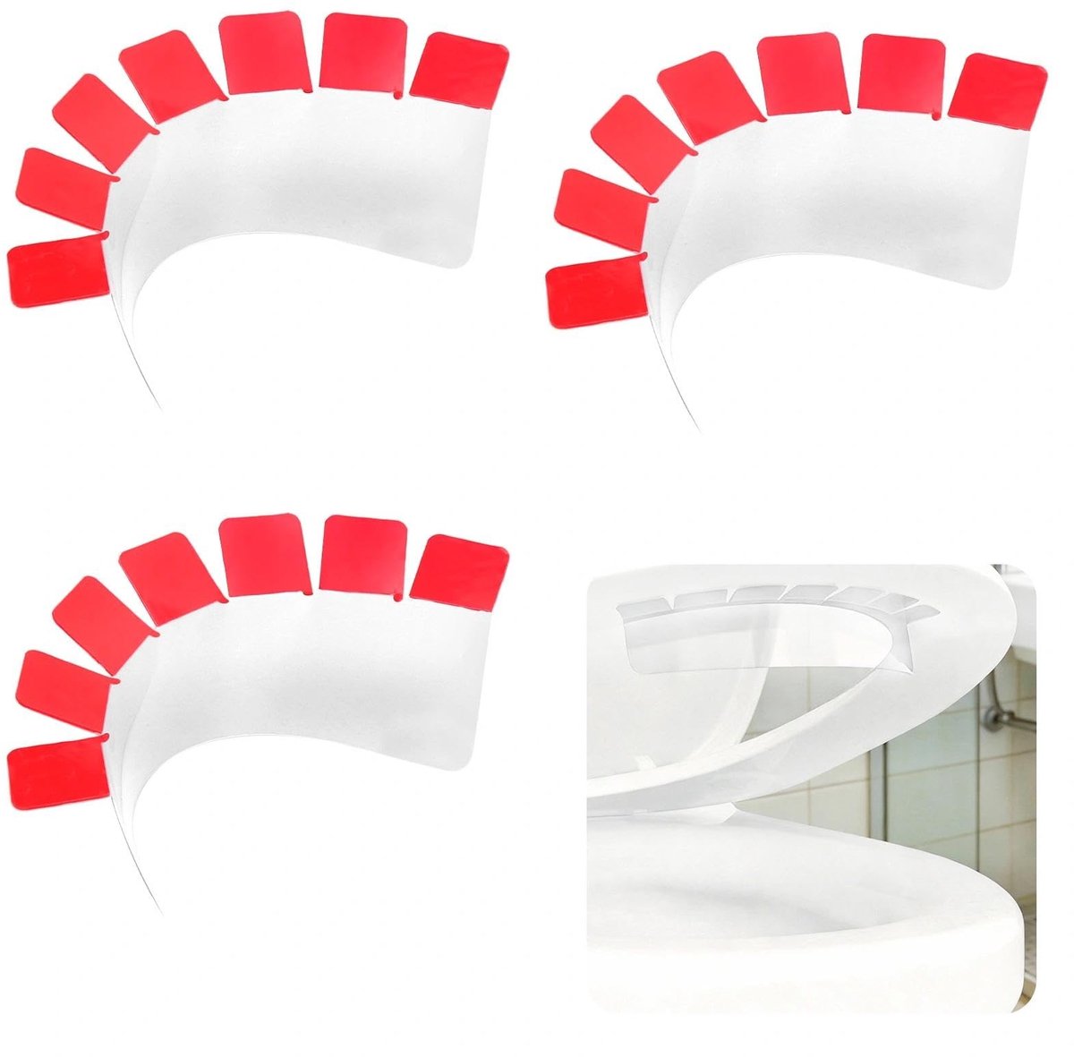 SolidKeus - Set van 3 Urinebescherming voor Toiletzitting