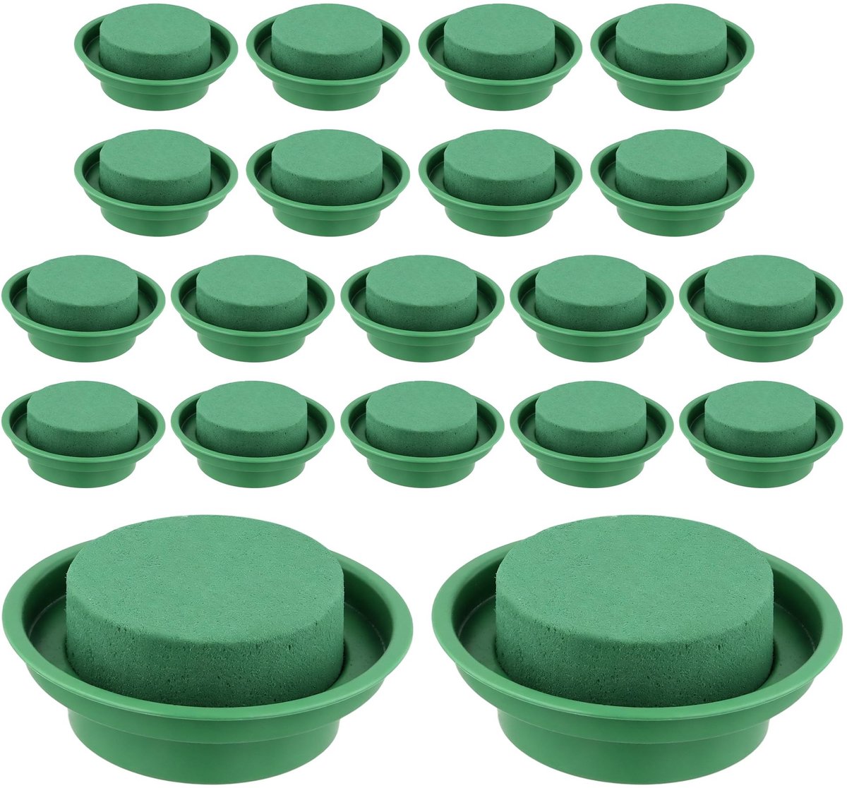 SolidKeus - Set van 20 Ronde Bloemschuim Steekmassa 8 cm voor Bloemstukken