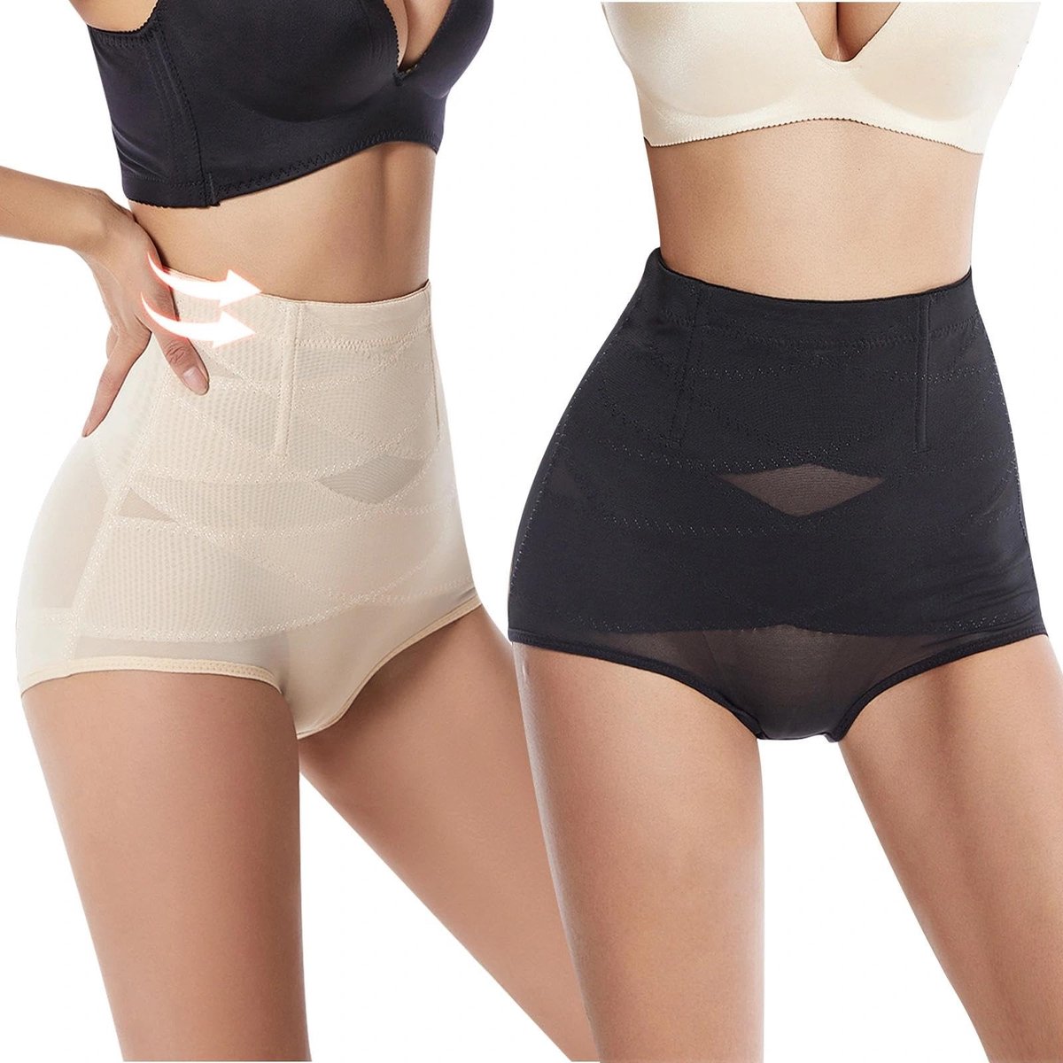 SolidKeus - Set van 2 Shapewear voor Dames met Hoge Taille