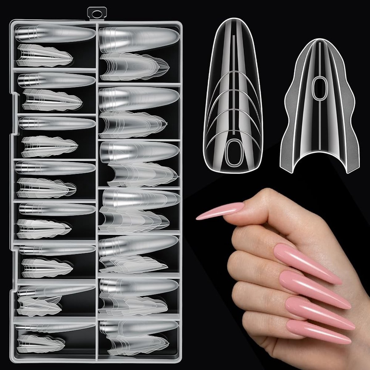 SolidKeus - Sandwich Dual Nagelformen voor Gel Nagels