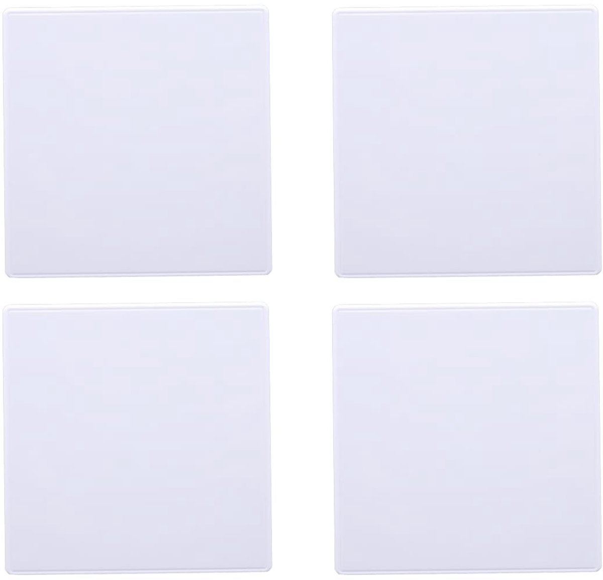 SolidKeus - Set van 4 Lege Plastic Wandplaten voor Stopcontacten