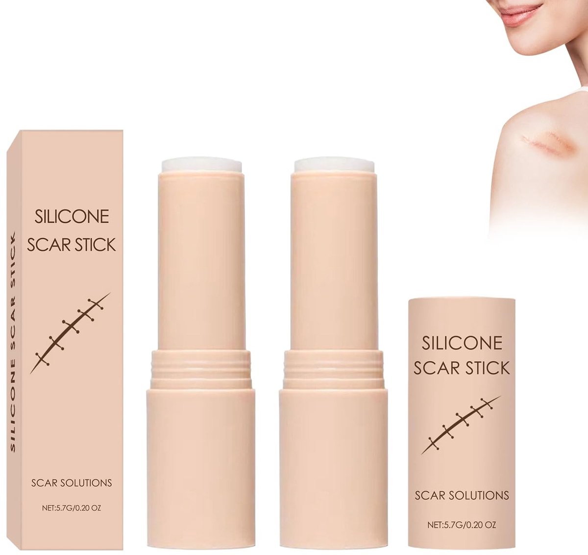 SolidKeus - Silicone Littekens Stick voor Herstel en Voeding van de Huid