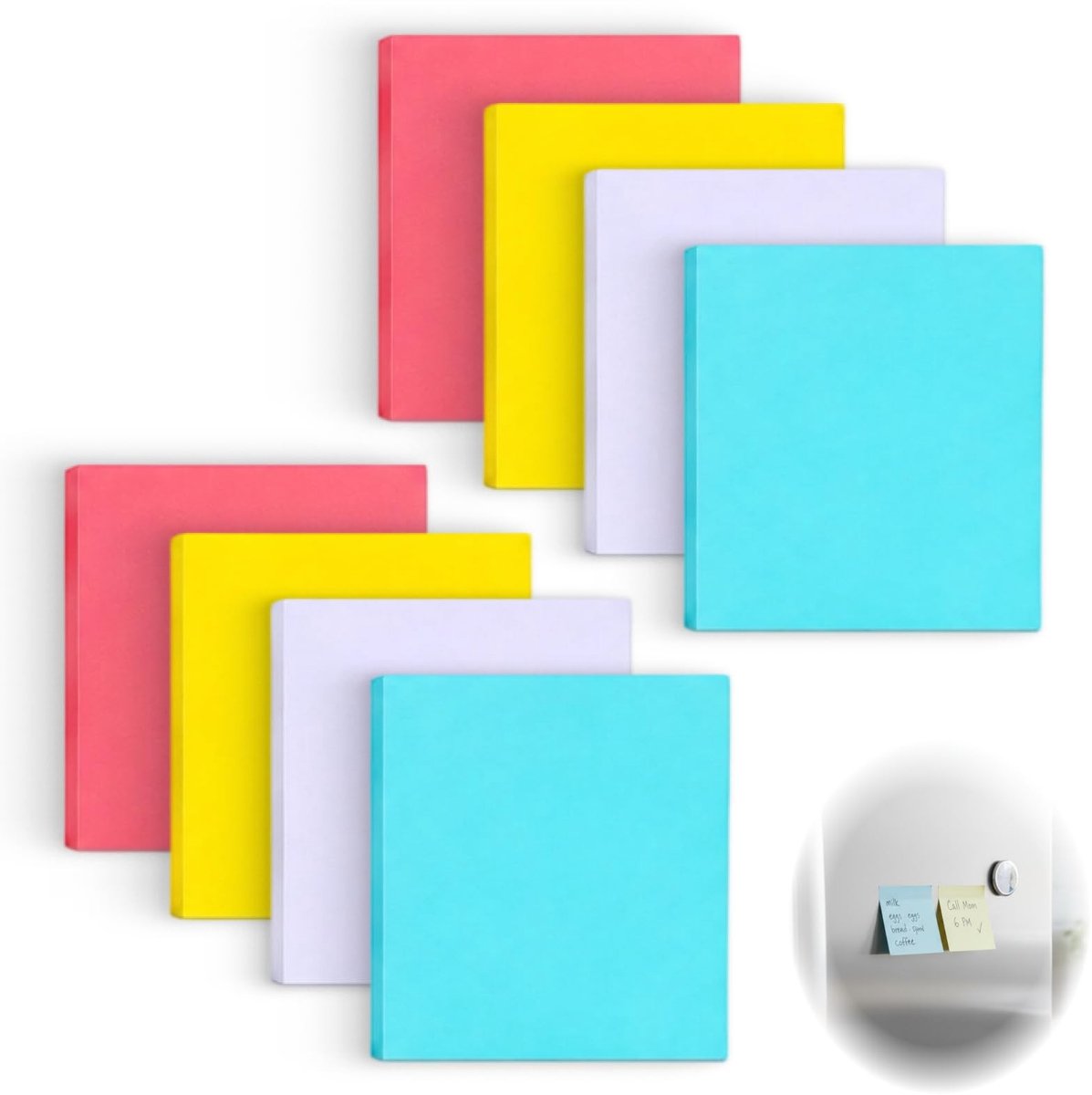 SolidKeus - Zelfklevende Notities 800 Stuks in Pastelkleuren