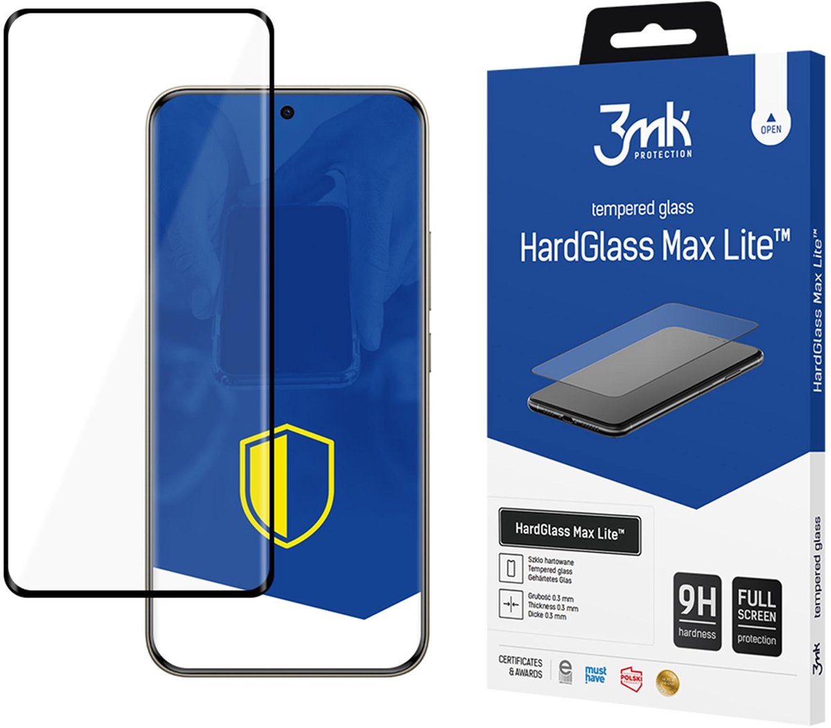 3Mk Hardglass Max Lite Beschermend Glas Met Folie Voor Xiaomi Redmi Note 15 Pro+