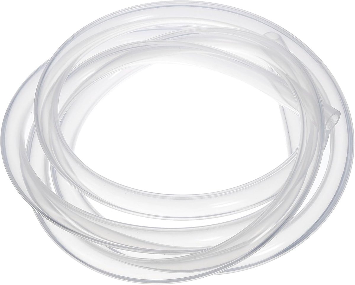 Siliconen slang, 9 mm ID x 14 mm buitendiameter (2 meter) - rubberen slang bierslang flexibel, geschikt voor levensmiddelen en transparant voor drinkwater, huishouden en industrie