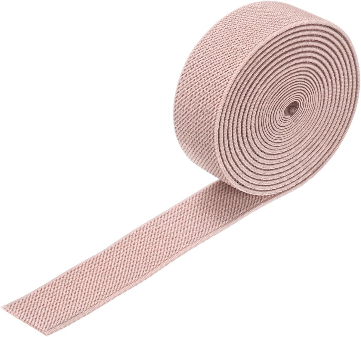 Elastische banden om te naaien, 1 inch 4 meter rol van hoge elasticiteit gebreide elastische spoel, elastisch voor naaien tailleband/pruiken/broeken/ambachten doe-het-zelf elastisch lint
