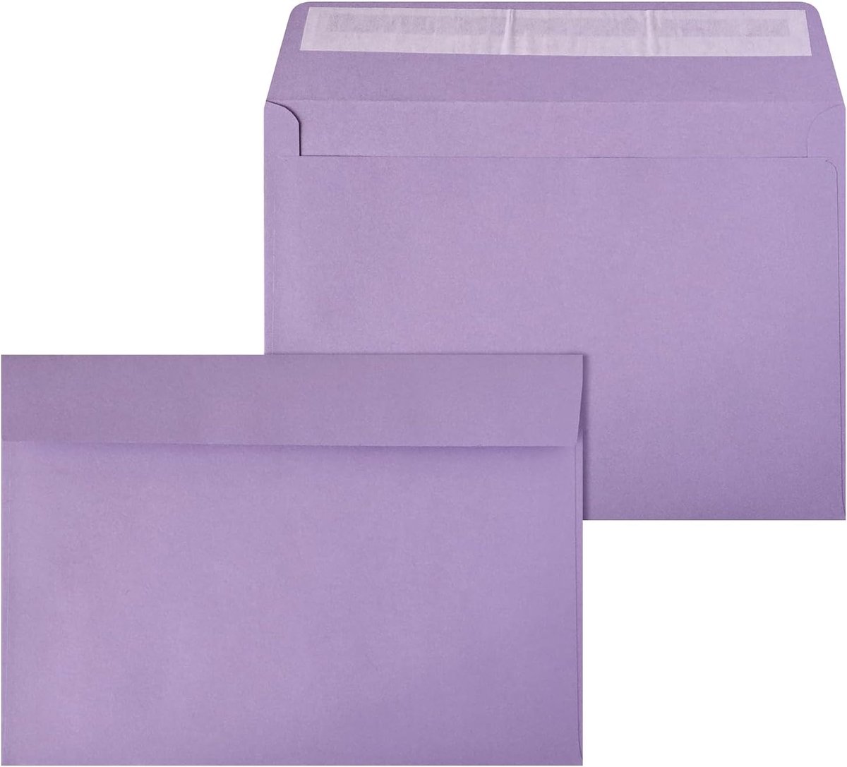 20 grote paarse enveloppen DIN C5 16,2 x 22,9 cm 120g grote elegante enveloppen A5 voor bruiloft kerst uitnodigingen