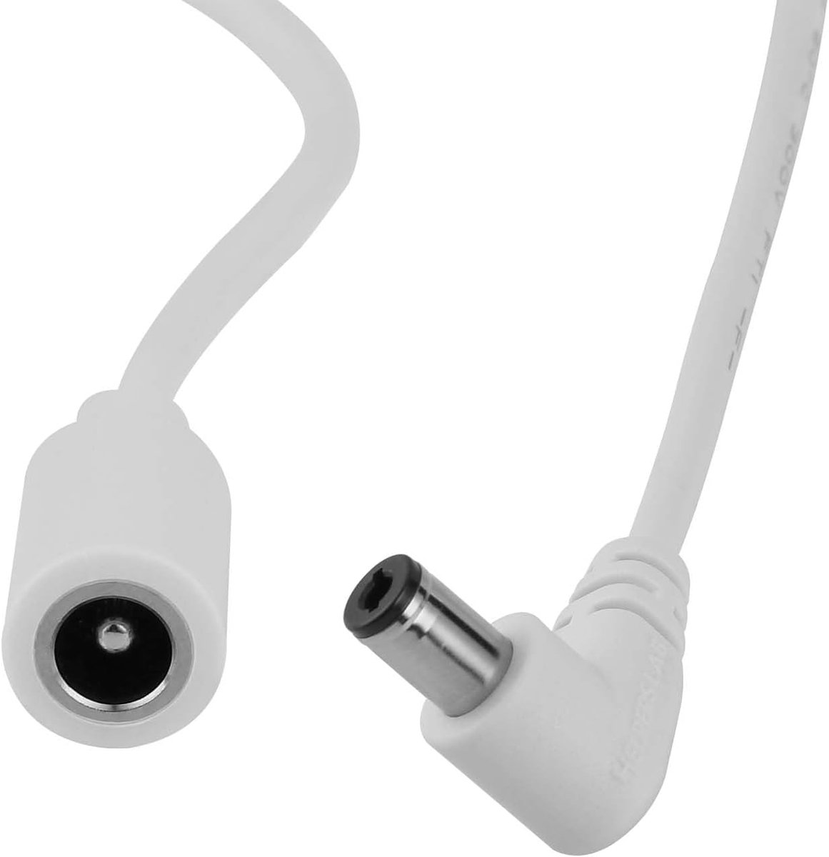 90 Degree Right Angle Extension Cord Compatible for Echo Plus 2nd Gen,Echo Show 2nd, Echo Show 8 1st 2nd 3rd, Echo Show 10 2nd 3rd, Echo Show 15 1st 2nd, Echo Show 21 White