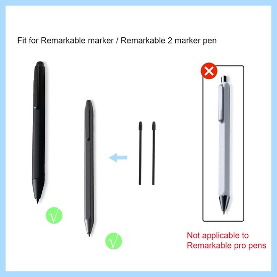 20st Penpunten voor Remarkable Marker/Remarkable 2 Marker, Duurzaam Styluspunten Zacht Vervangende Punten voor Pens Accessoires met Klämma — afbeelding 3