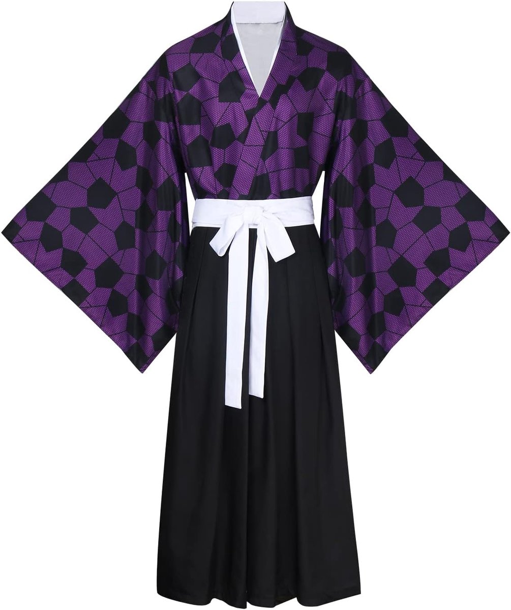 Cosplay Kostuum Anime Demon Tsugikuni Michikatsu Kimono Volledige Set Outfit voor Halloween Rekwisieten Volwassenen Mannen Fans