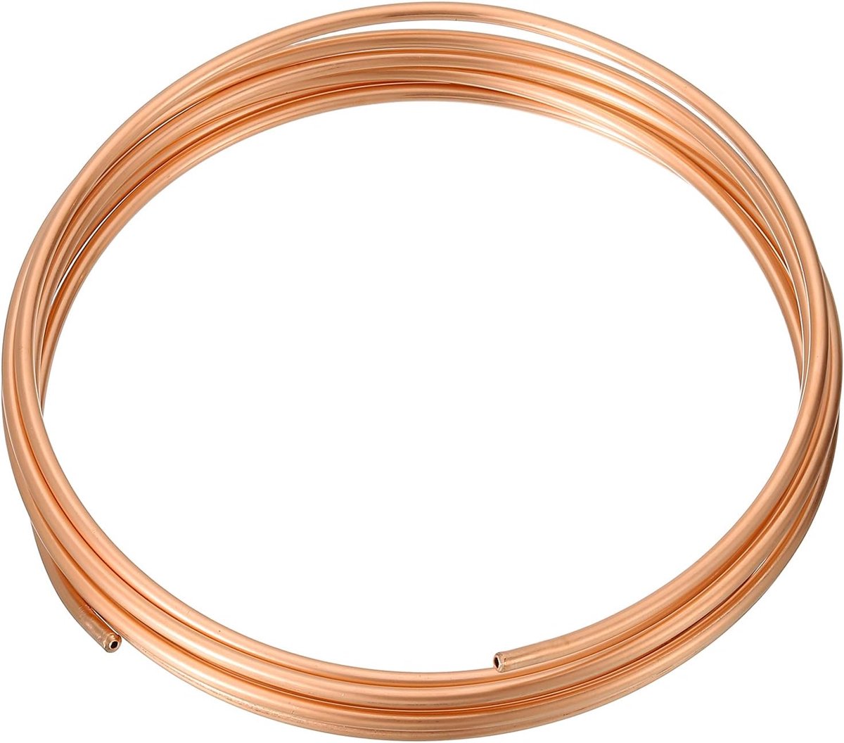 Koperen buis T2, 0,09 inch ID x 3/16 inch OD x 10 ft, koelslang van 99% zuiver koper zonder lasnaden, flexibele spoel voor HVAC-systemen, airconditioning, koelkast, industrie,