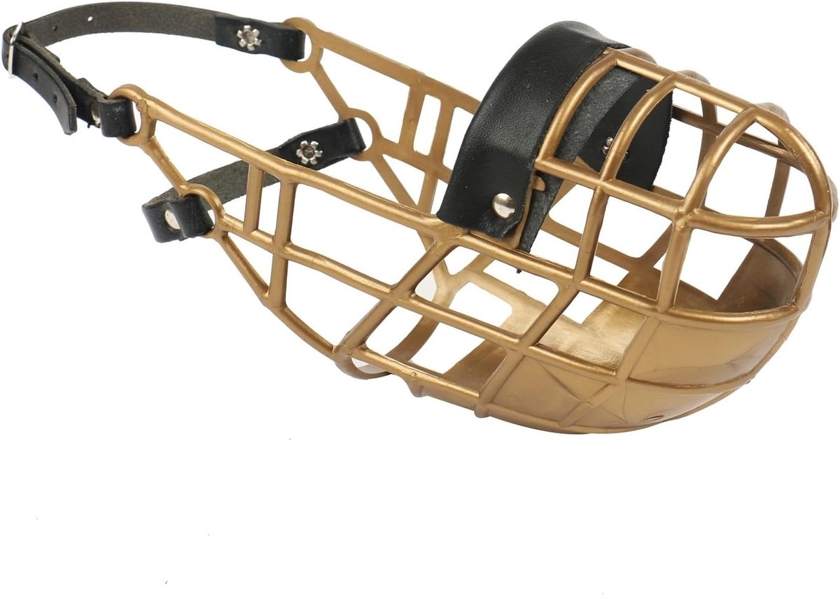Pare Muilkorf Model 101 In Goud Drinken Altijd Mogelijk Ideaal Voor Freewheeling, Kennel, Cage, Dog Racing, Auto, Bescherming tegen gifaas Door Amathings