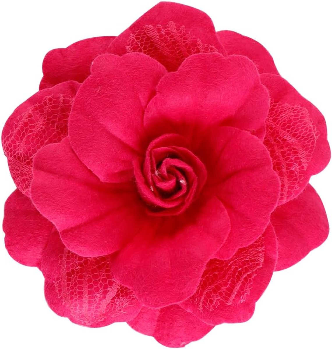 Bloemen revers speld, fluwelen camelia bloem broches revers spelden voor bruiloften, kantoor, gala, afstuderen (rozerood)