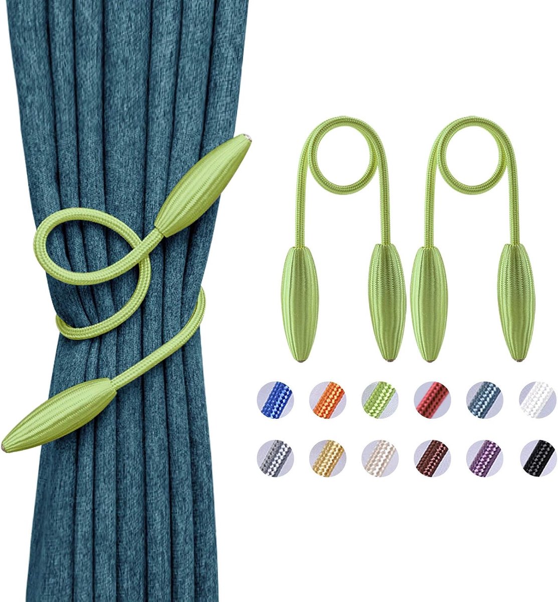 Jolly 2 stuks DIY Twist Gordijn Tiebacks Creatieve Decoratieve Drape Tie Backs Europese Stijl Willekeurige Modellering Gordijn Holdbacks voor Thuis & Kantoor Venster Verduisterend