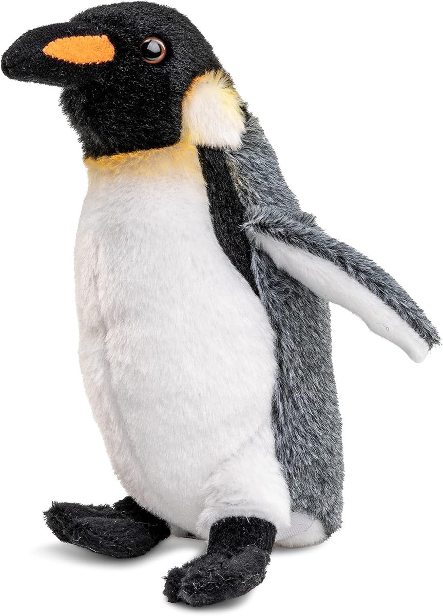 - Keizerpinguïn - 19 cm (hoogte) - pluche vogel, pinguïn - pluche dier, knuffeldier