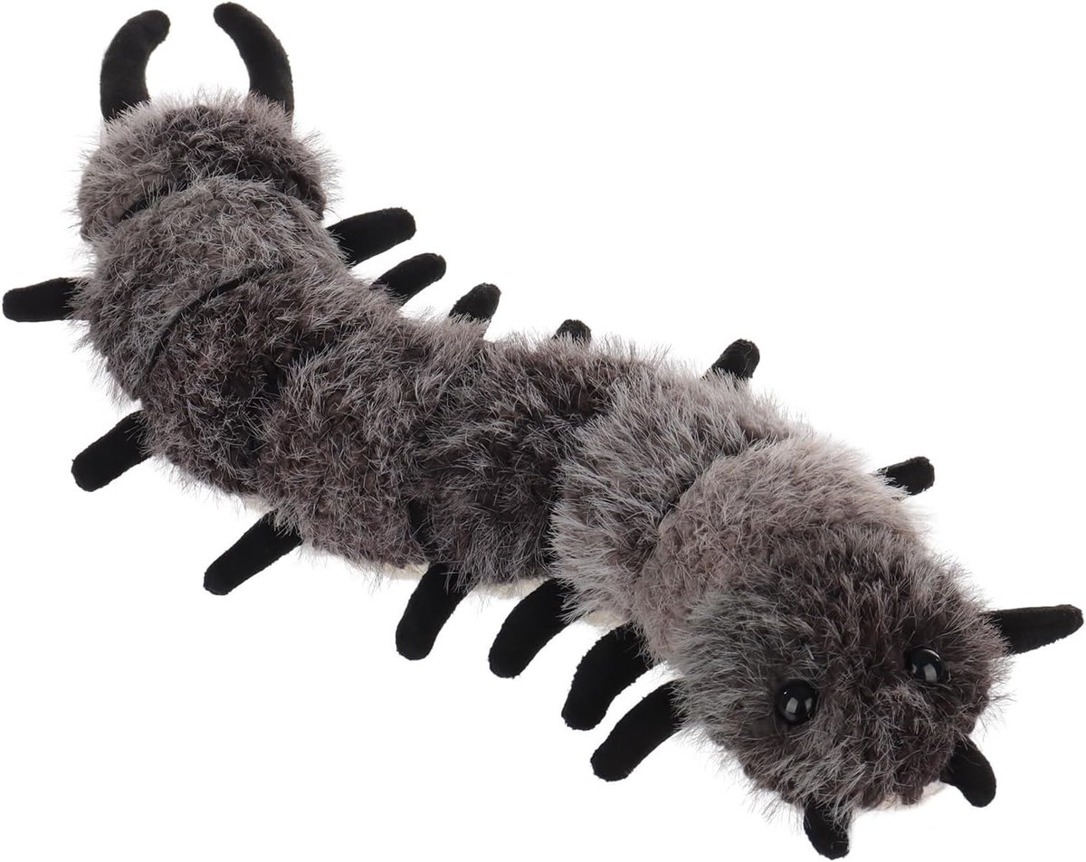 Lamb Honderd voet pluche dier knuffeldier duizendvoeten zwart 35cm