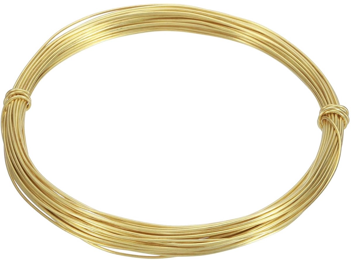 Draad 22 gauge, 30 voet zachte en opvouwbare draad voor het maken van sieraden, doe-het-zelf, modelleren, decoraties (rond)