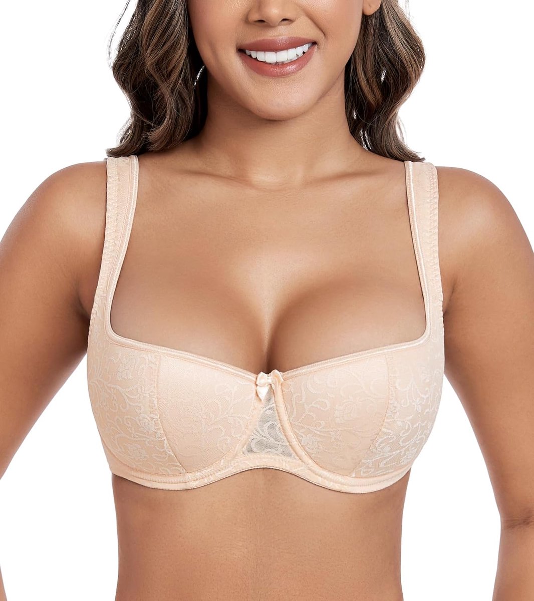 Lingerie Balconette-beha voor dames, beige, 90B