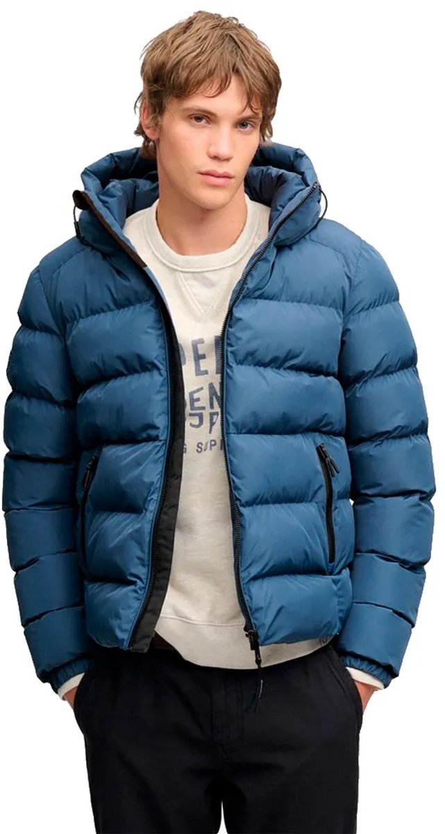 Superdry - Sportieve Capuchon Pufferjas - Heren - Gewatteerde jassen