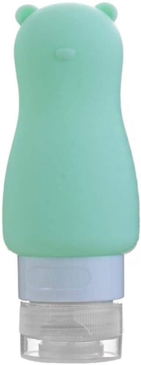 60ml draagbare siliconen hervulbare fles voor lege reizen, 1-groen, 2 stuks