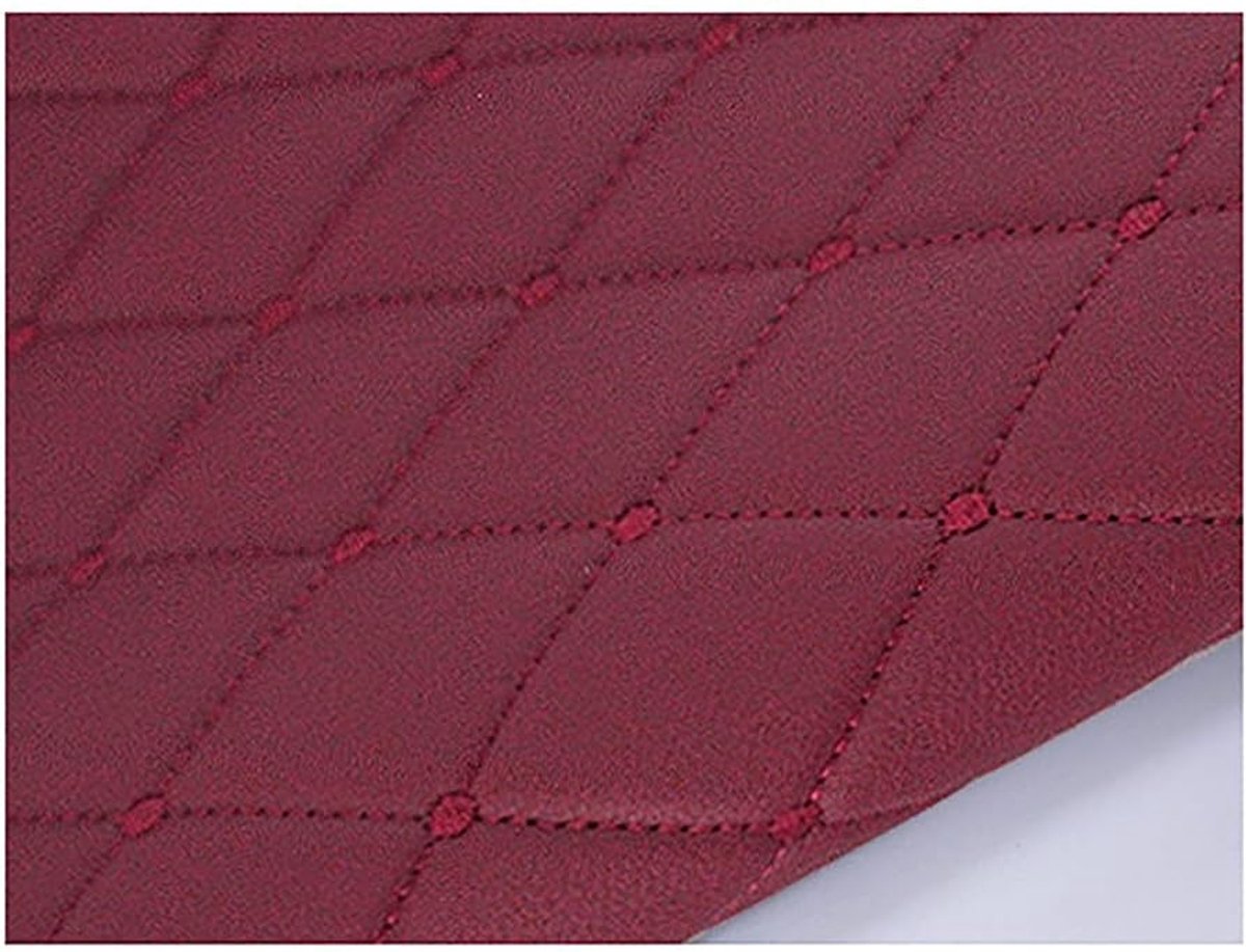Stof Kunstleer Vinyl Leerdoek Materiaal Kleding Dressmaking Bekleding Kunstleer Bekleding Materiaal Voor Bekleding Kunstleer Auto Materiaal-Wijn rood 1.5x10m
