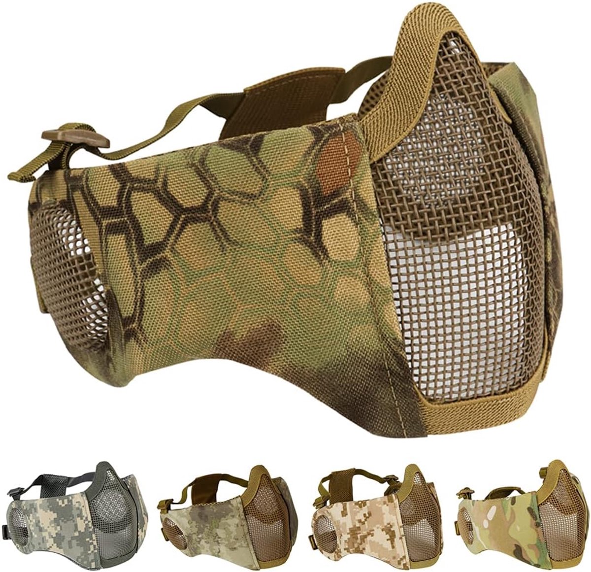 Maskers met gehoorbescherming voor CS/jacht/paintball/schieten