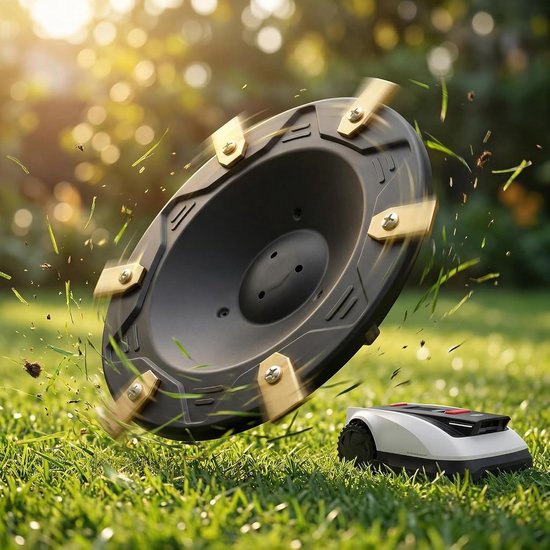 6 stuks, compatibel met Ecovacs Goat O500, O800, O1200, G1-800, G1-2000, G1, premium maaiborden, glasvezelversterkte kunststof, voor 6 messen — afbeelding 4