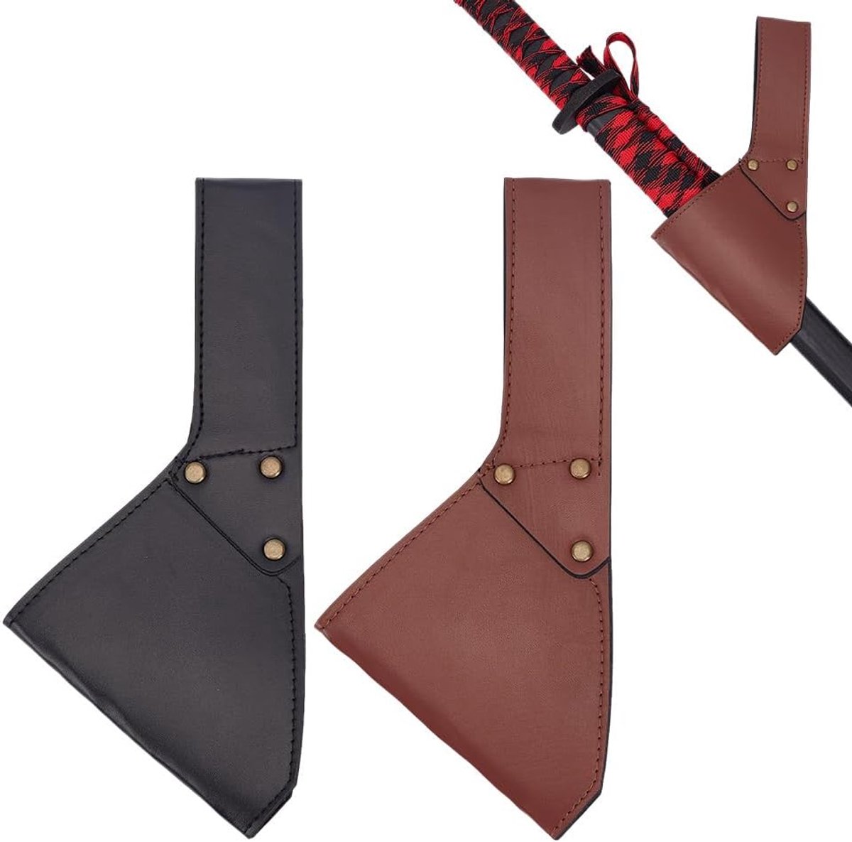 2Pcs Lederen Zwaard Dolk Kikker Lederen Riem Zwaard Houder Rapier Knight Zwaard Houder