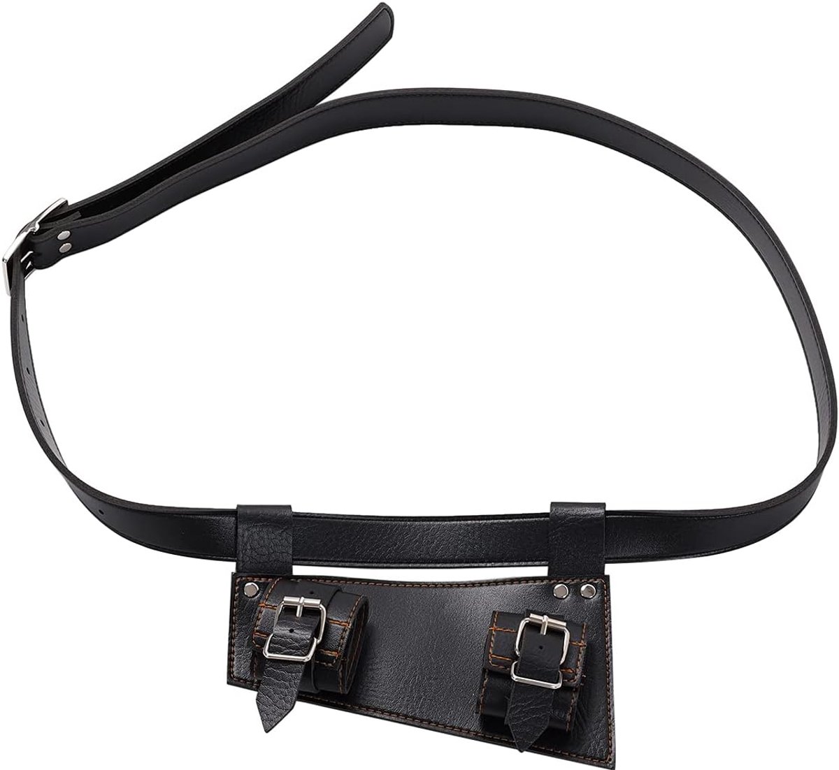 Zwaarden Zwarte Kikker Holster met Belt Middeleeuwse Rapier Cross Lacing Holder Belt