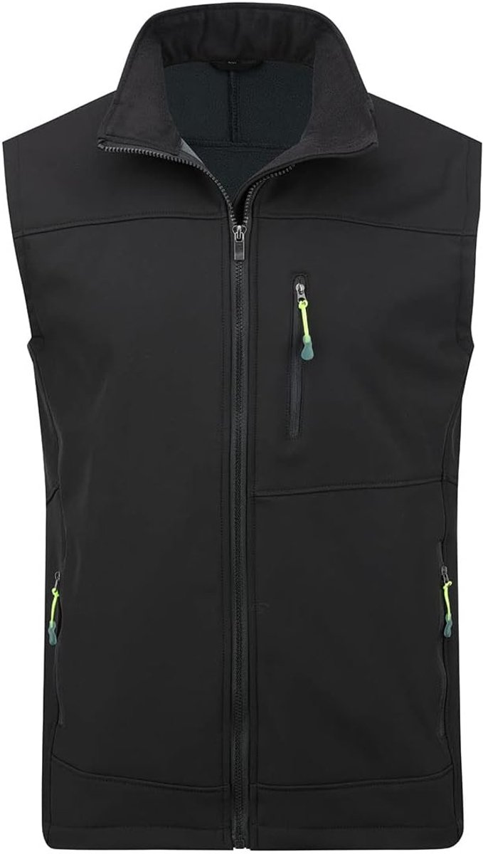 Vest Heren Softshell Vest Outdoor Lichtgewicht Winddicht Fleece Herenvest Mouwloze Jas