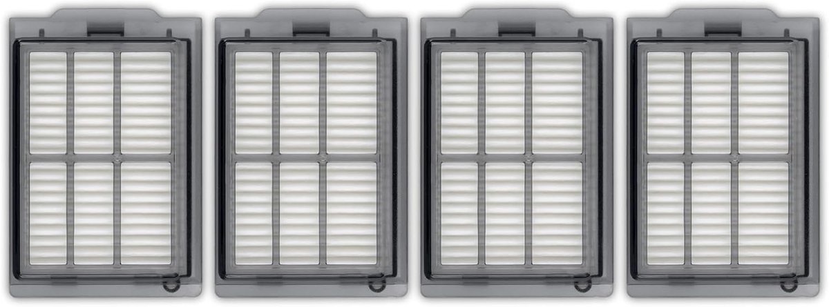 (4 stuks) Plus 505 Combo Vervangende HEPA-filters Compatibel met iRobot Plus 505 Combo-robot + AutoWash dock/Plus 405 Combo Robotstofzuiger, Canister Filters, Rechtop Filter