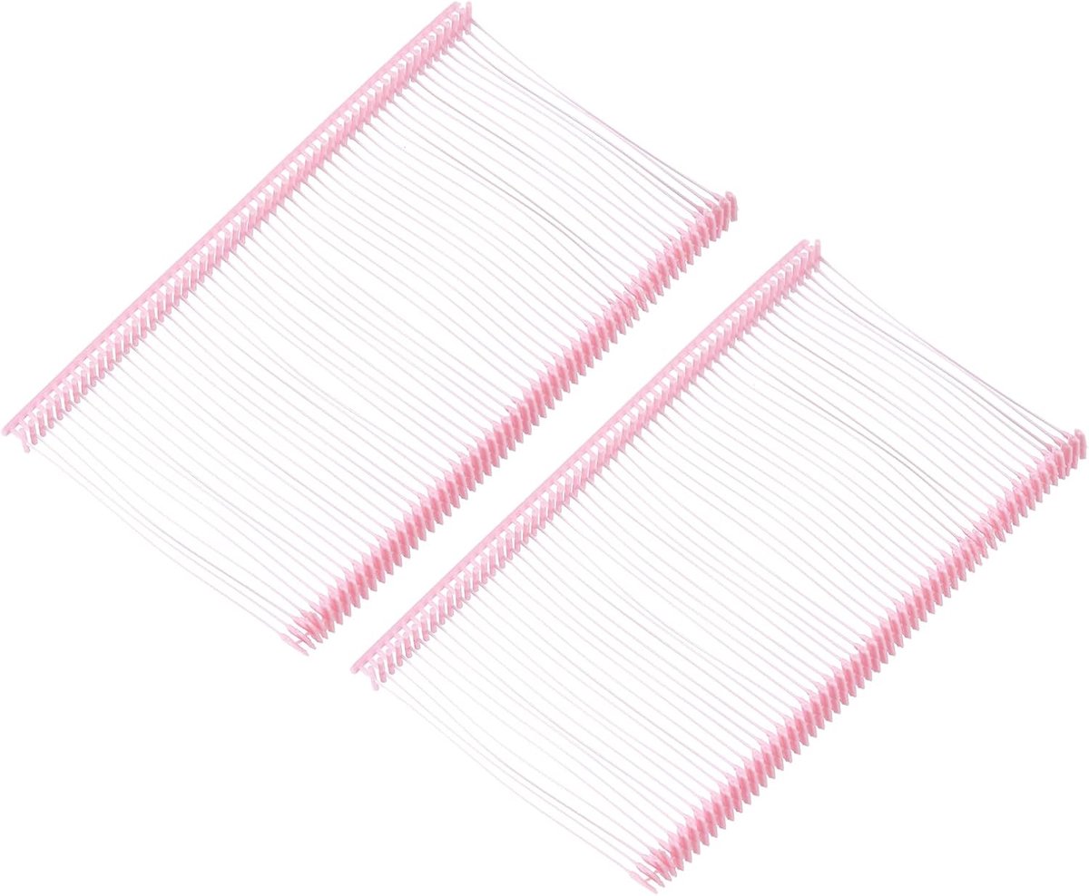 Standaard tagging vasteners, Plastic Regular, Standaard Prijs Etikettering Barbs voor Kleding Prijs Etikettering Barbs 50mm/1.97 inch, Pack van 1500 Roze