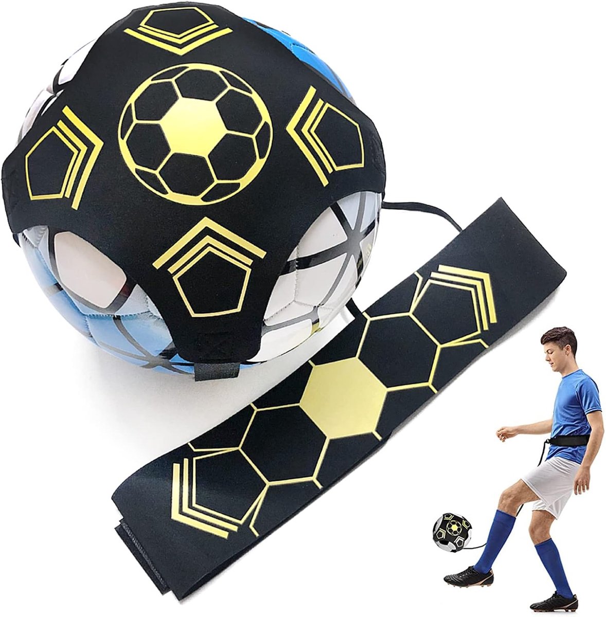 Kick Trainer Solo Voetbal Verstelbare Voetbal Training Taille Riem Handsfree Solo Kick Voetbal Training voor Kinderen Volwassen