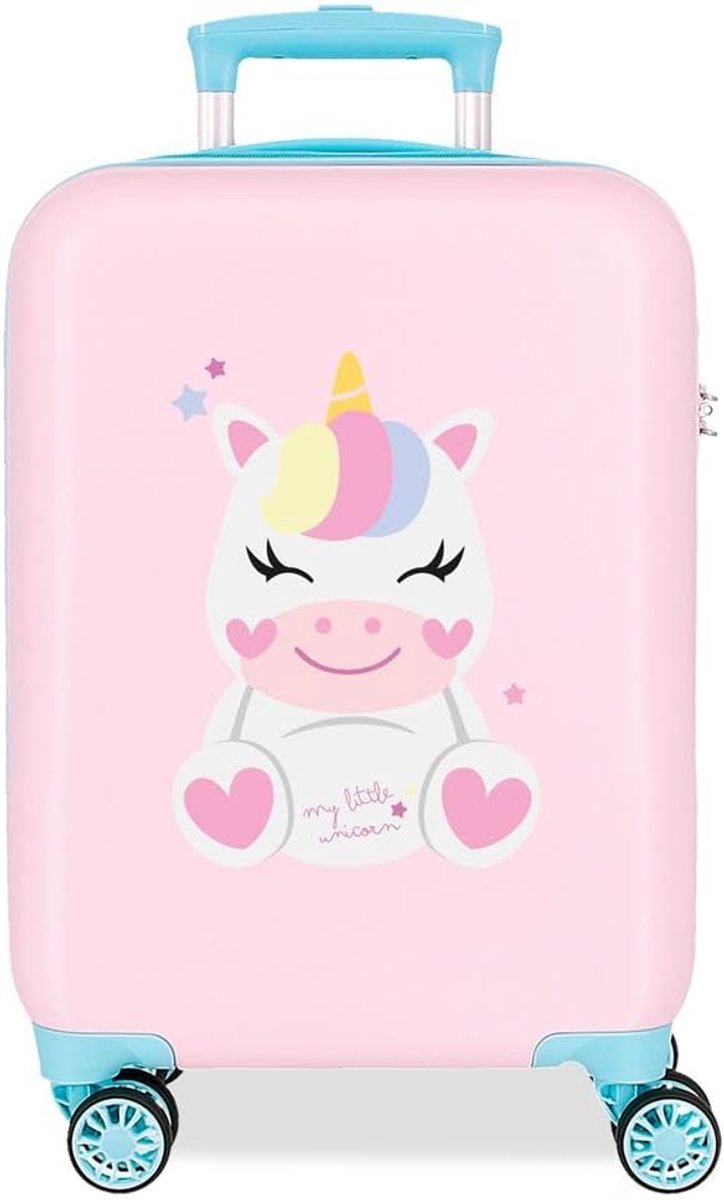 Road Happy Pets cabinekoffer, roze, 33 x 50 x 20 cm, stijf, 2 kg, zijdelingse combinatiesluiting, ABS, 2 kg, 33 l, handbagage, Roze, Eén maat, cabinekoffer
