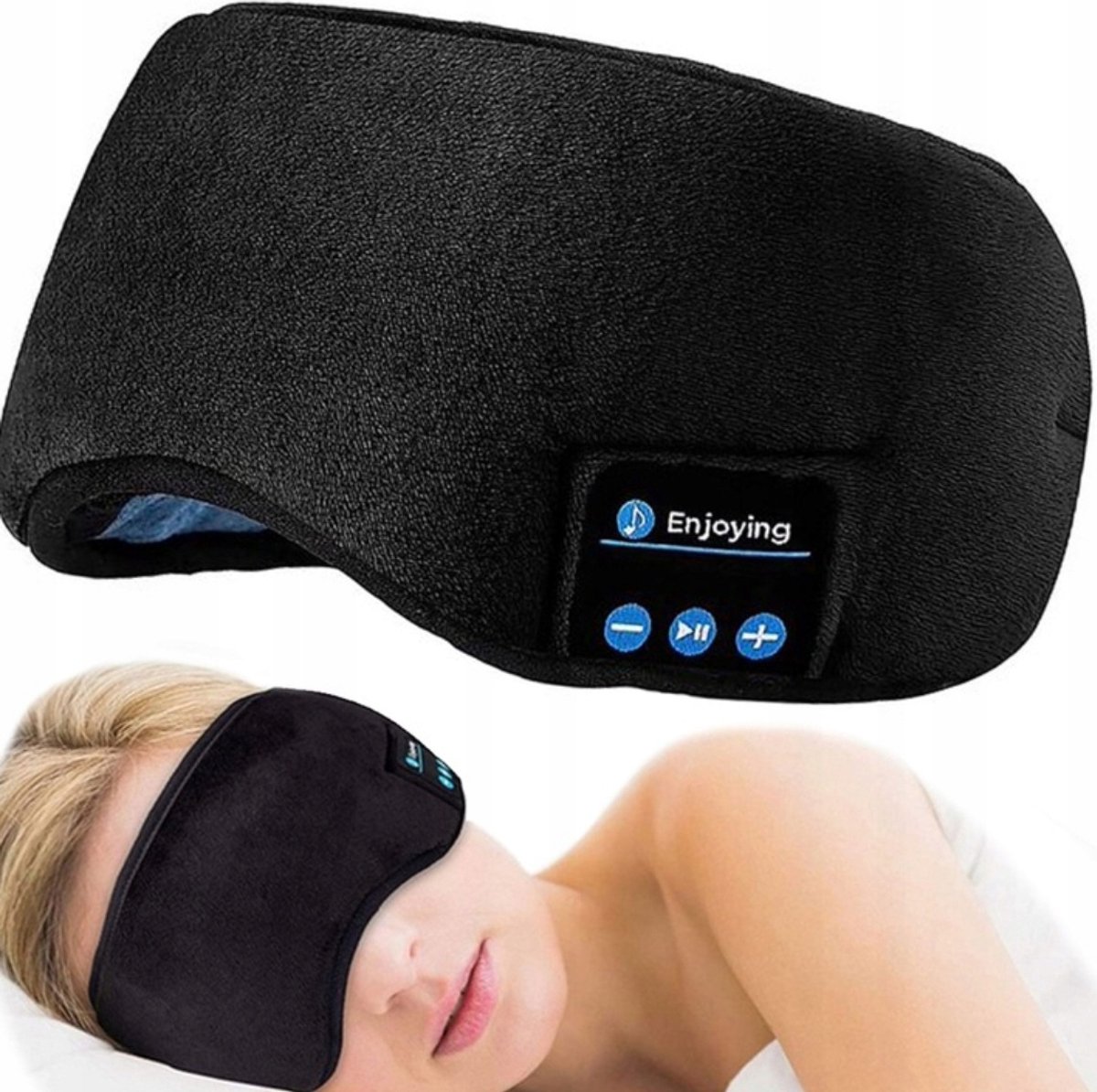 Bluetooth Slaapmasker met Koptelefoon - Zacht & Comfortabel