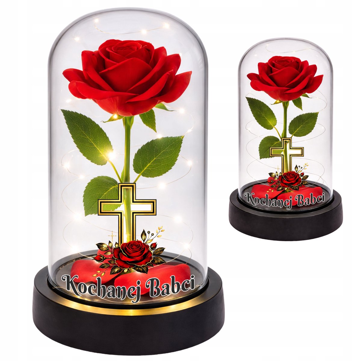 Eeuwige Rozenlamp voor Oma - LED Graflicht, Decoratie