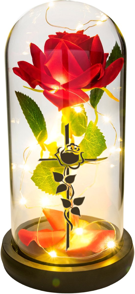 LED Roos Lampion Graf Decoratie - Symbool van Herinnering
