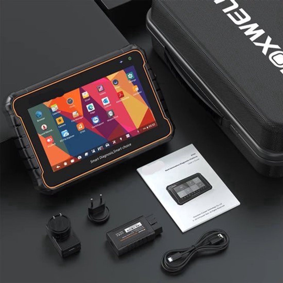 OBD Scanner - OBD2 - Auto Scanner - Auto uitlezen - Diagnose Apparatuur voor Auto's - Professionele OBD2 Diagnose Tool - Volledig Systeem - Actieve Test - 24+ Reset Services - 7" Touchscreen - Draadloos
