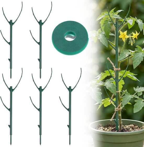 Stapelbare Monstera plantensteunpalen voor kamerplanten - Verstelbare mosstokken en plantenklemmen voor klimmende planten - Duurzaam alternatief voor wijnstokken en ondersteuning