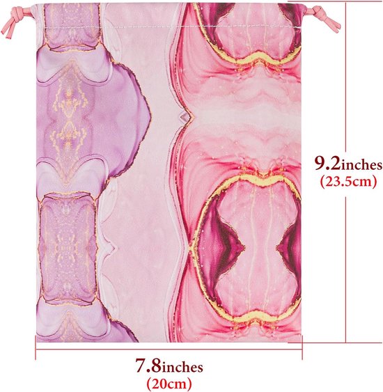 Hoofdtelefoon Pouch Compatibel met Bose QC Ultra II, JBL Tour One M3, AKG Y500 en meer, Headset draagtas, Zachte reistas voor over-ear hoofdtelefoon (roze marmer PU) — afbeelding 3