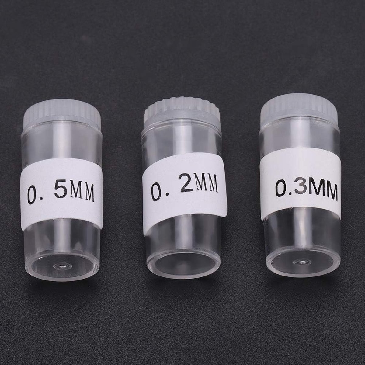 3 stuks Airbrush Spuitpistool Nozzles Vervangingsset 0.2mm 0.3mm 0.5mm voor Luchtpenseel Verf