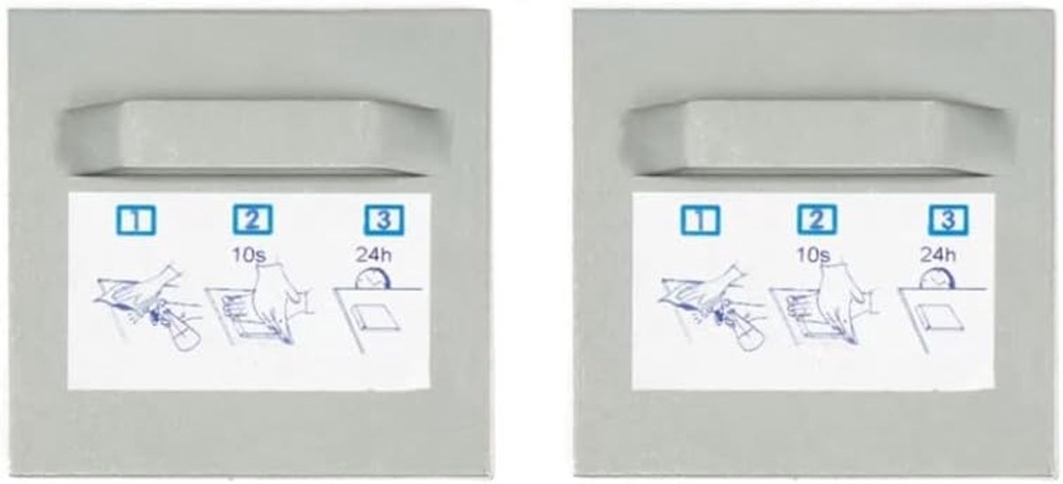 Bevestigingsset fotohouder spiegelhouder Dibond-ophang klemmen (2x houder, 70x70mm)