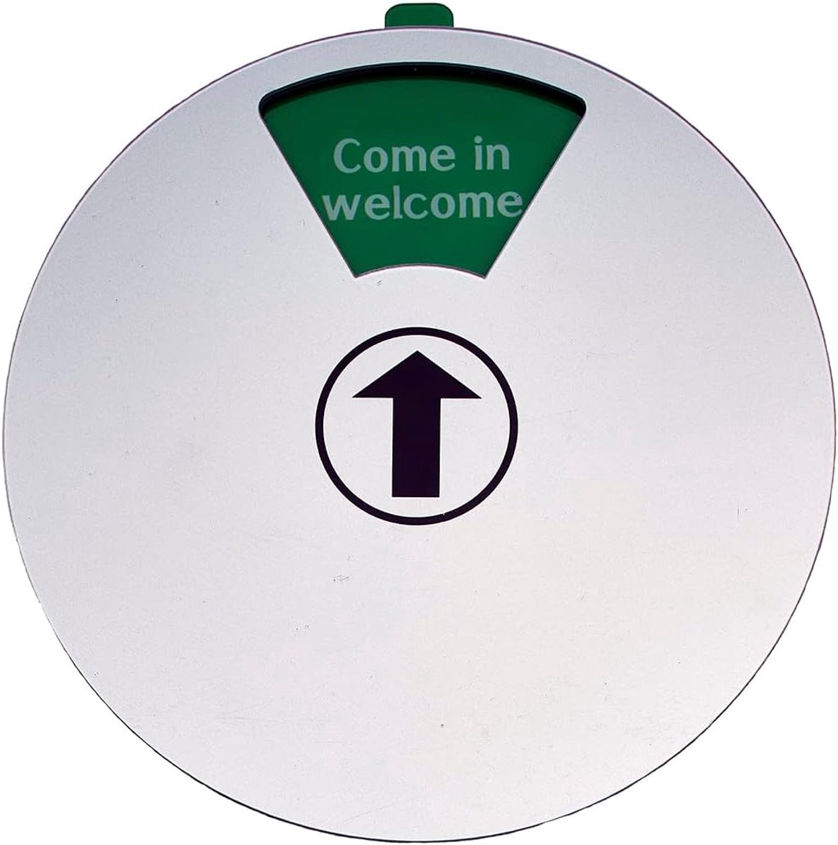 - BEZET bord grijs 15 cm-kom in welcome-Back soon-Out of office-In a vergadering-Do not disturb-Please knock. (Gray)