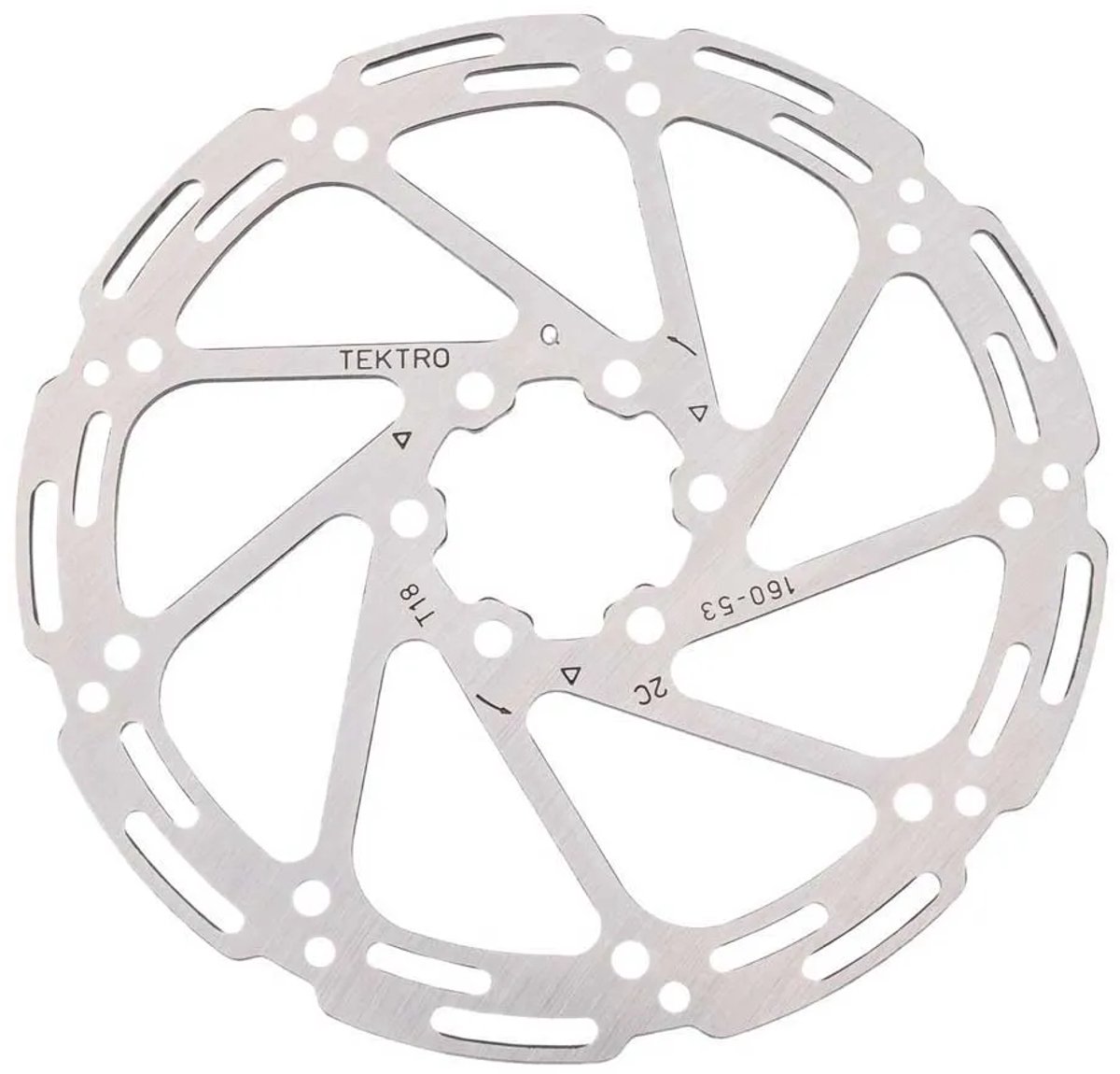 Tektro Tr160-53 6b 1.8 Mm Remschijf Zilver 160 mm