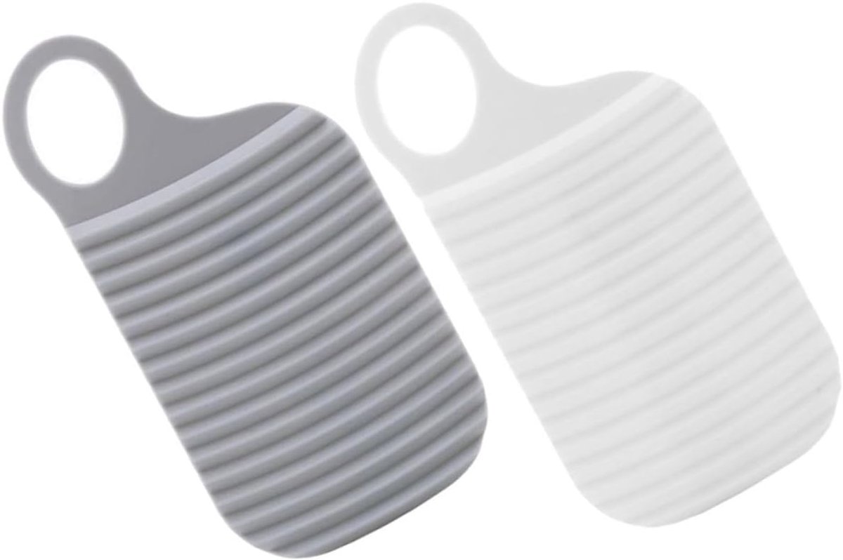 2 draagbare wasborden van PE met een antislip ontwerp voor het wassen van kleding en sokken onderweg.