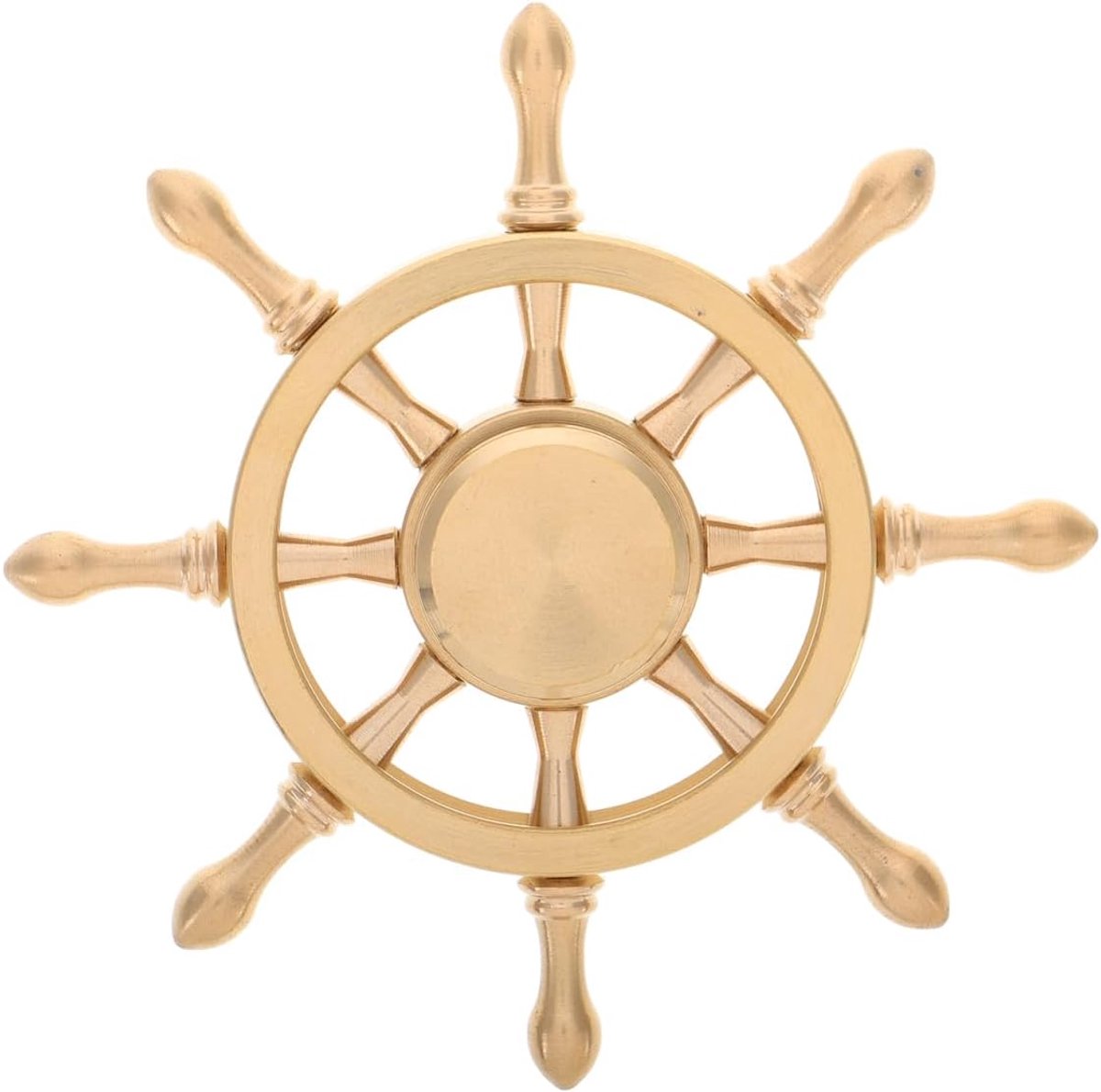Stuurwiel Messing Bootwiel - Roer In Mediterrane Stijl Veel Geluk Thuis Strand Stuurwiel Nautisch Roeifiguur Antiek Scheepswiel Strand Roeiornament Zuil