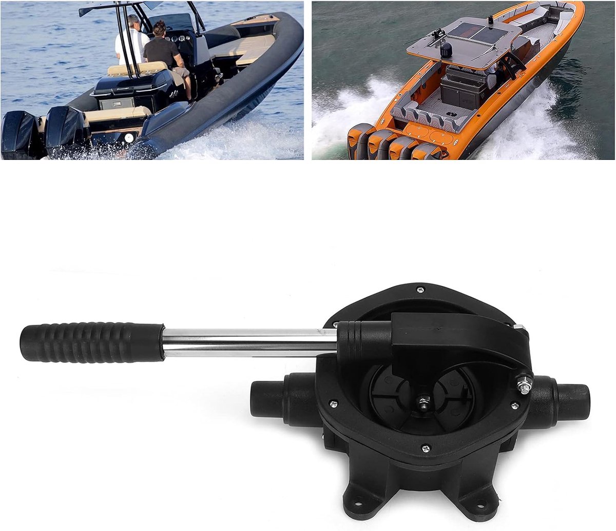 Handmatige boot-bilgenpomp, 45 lpm/720 GPH, zelfaanzuigende membraan-bilgenpomp, handpompje, marine-bilgenpomp, afvalwatertransferpomp