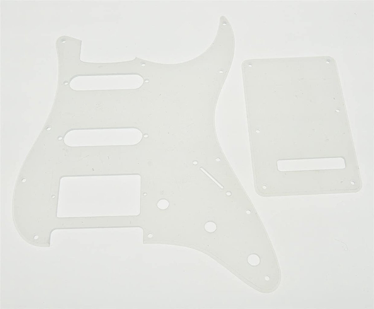 Clear Strat HSS Gitaar Slagplaat ST Achterplaat Tremolo Cover voor USA/Mexicaanse FD Transparant