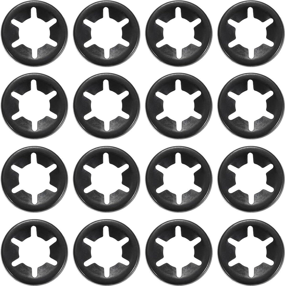 110 stuks interne tandremringen, M12 ID 25 mm OD sluitring ster anti-loslaten snelsluitingen voor machines, auto's, industrieel gebruik, omgekeerde rand